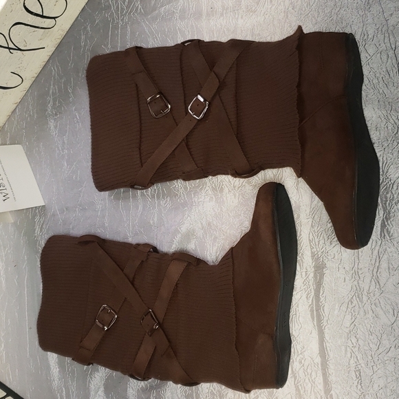 Kali Shoes - 𝅺kali Chocolate Insulated Buckle 15" Cotton Boots